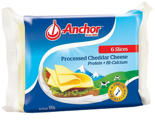 Anchor Cheese Single 6 Slices 100g