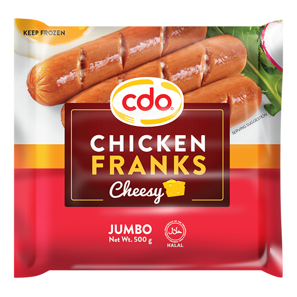 CDO Cheezy Chicken Franks Jumbo 500g