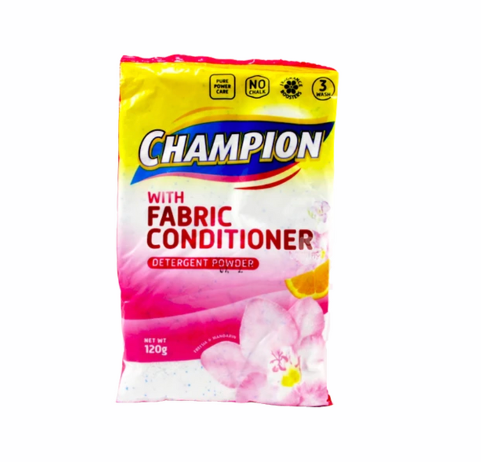 Champion Detergent Powder W/ Fabcon 120g
