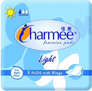 Charmee Feminine Pads Light With Wings 8S