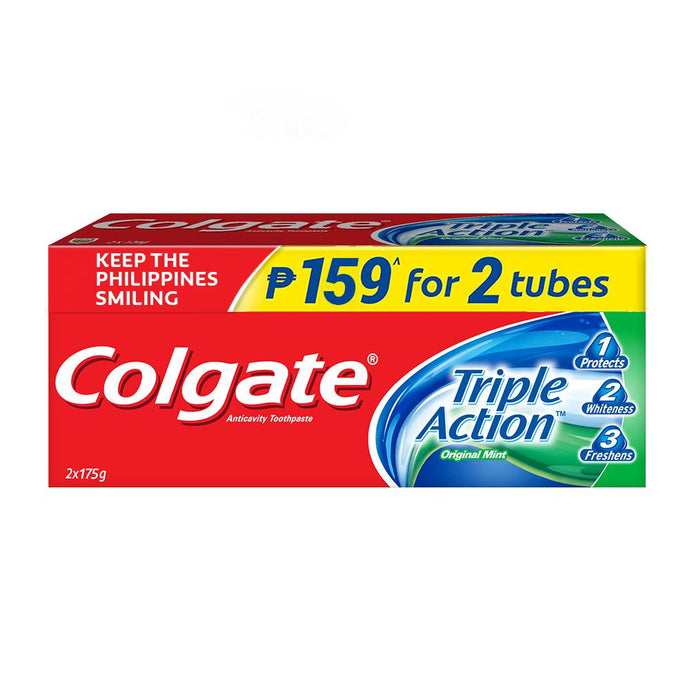Colgate Toothpaste Triple Action 2 x 175g