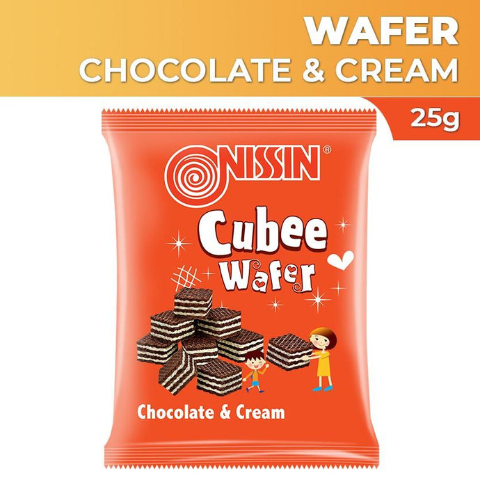 NissinCubee Bitesize Wafer Choco N Creme 25g
