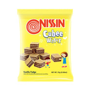 NissinCubee Bitesize Wafer Vanilla Fudge 25g