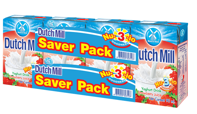 Dutch Mill Saver Pack Strawberry 90mLx4S