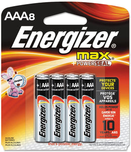 Energizer Max Alkaline Battery Extra Small Aaa 4S
