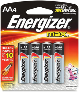 Energizer Max Alkaline Battery Small Aa 4S