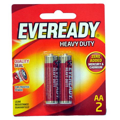 Eveready Heavy Duty Battery Red Super mall AA 2Super