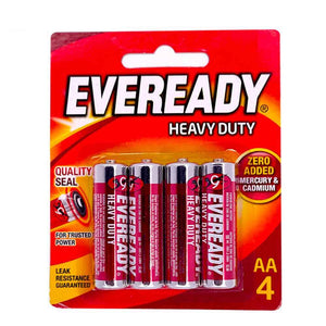 Eveready Heavy Duty Battery Red Small AA 4s