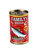 Family'S Brand Sardines Plain In Tomato Sauce 155g