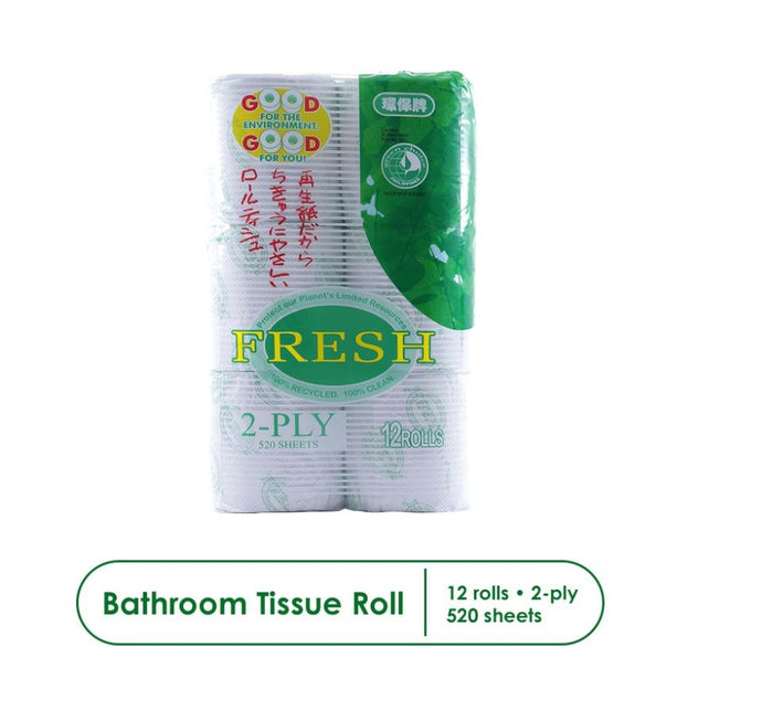 Fresh Bathroom Tissue Jumbo 12S