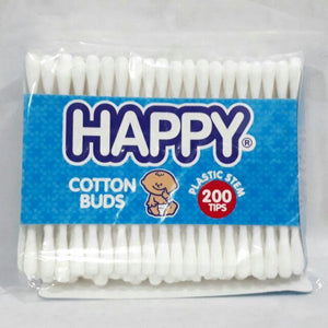 Happy Cotton Buds Plastic 200S