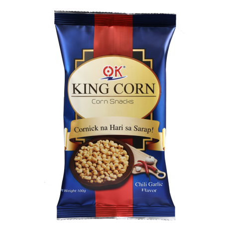 King Corn Cornick Snack Chili garlic 100g