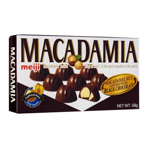Meiji Chocolate Macadamia Black 58g