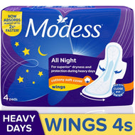 Modess All Night W/ Wings 4S