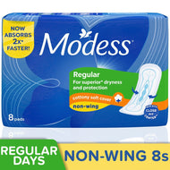 Modess Maxi Nonwings 8S