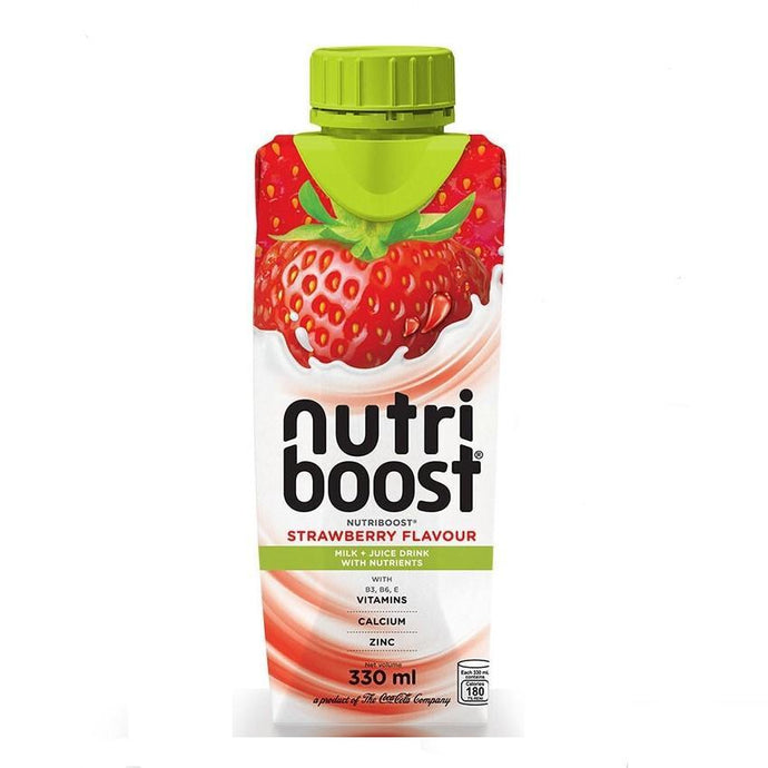 Nutriboost Milk & Juice Drink Strawberry 330mL