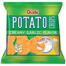 Oishi Potato Crisps Creamy garlic 50g