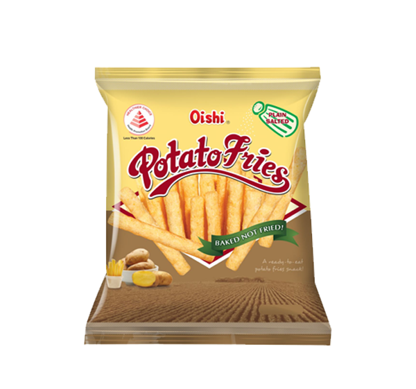 Oishi Potato Fries Plain Salted 21g