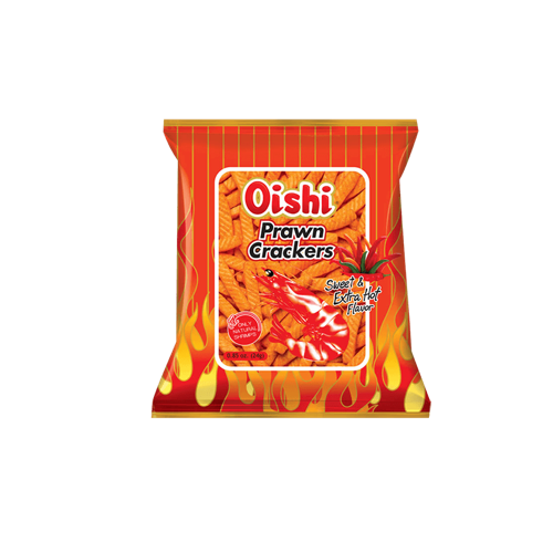 Oishi Prawn Cracker Sweet & Extra Hot 24g