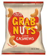 Oishi grab Nuts Roasted Cashews 30g