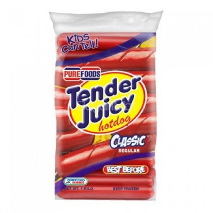 Purefoods Hotdog Tender Juicy Regular 1kg