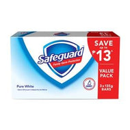 Safeguard Soap White 135gx3