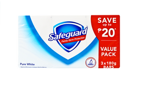 Safeguard Soap White 180gx3