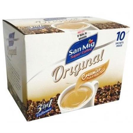 San Mig Cafe 3In1 Coffee Mix Sf Orig. 7gx10S