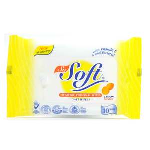 So Soft Hygienic Wipes Lemon 10'S