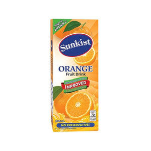 Sunkist Juice Drink Slim Pck Orange 235mL