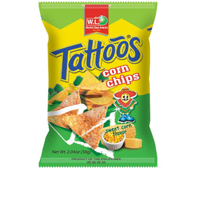Tattoos Corn Chips Sweet Corn 30g
