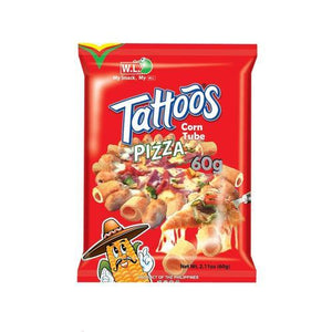 Tattoos Corn Tube Pizza 60g