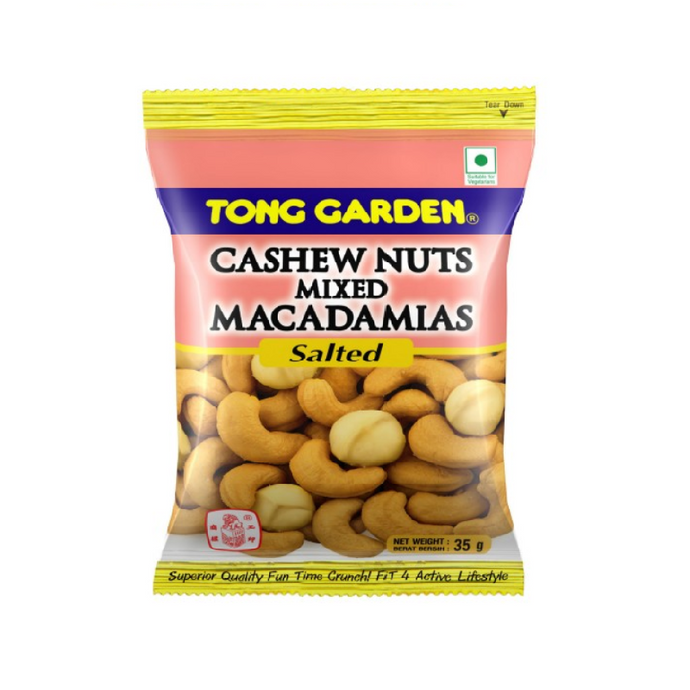 Tong Garden Cashew Nuts Mixed Mac Salted 35g
