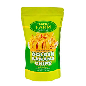 Tropics Farm golden Banana Chips 350g