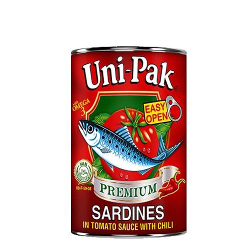 Unipak Sardines With Chili 155g